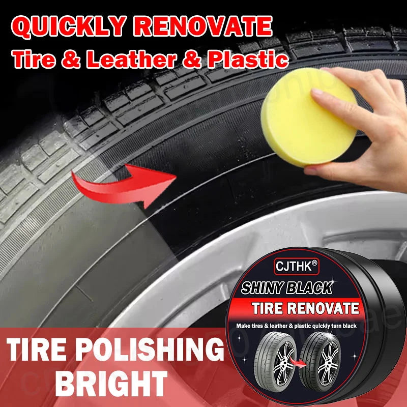 Car Tire Coating Wax 30g Tire Shine Paste Rubber Protection & Anti-Aging
