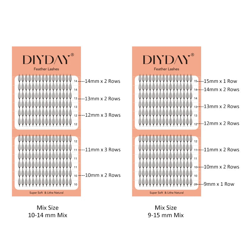 Lightweight Manga False Eyelashes Premade Fans for Makeup - Multiple Variants