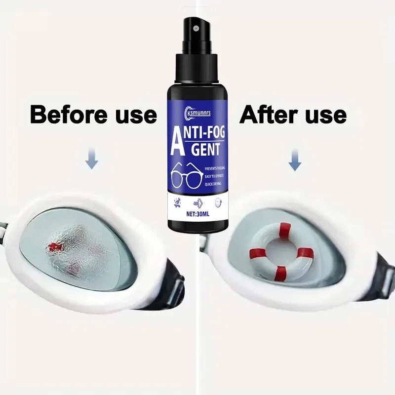 Anti-Fog Spray for Glasses and Goggles - Long-Lasting Clear Vision Solution