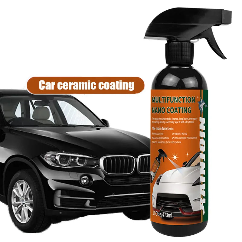 Nano Ceramic Car Coating Spray 3-in-1 Quick Polishing Wax Hydrophobic Protectant