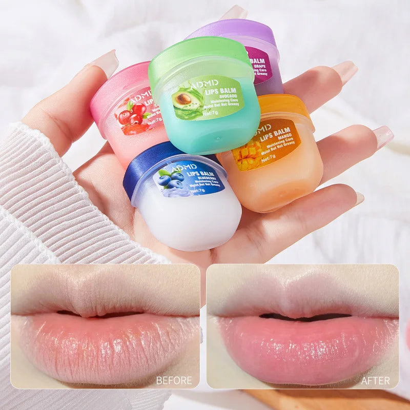 8-Piece Fruit Lip Balm Set Moisturizing Lipstick & Lip Care Kit
