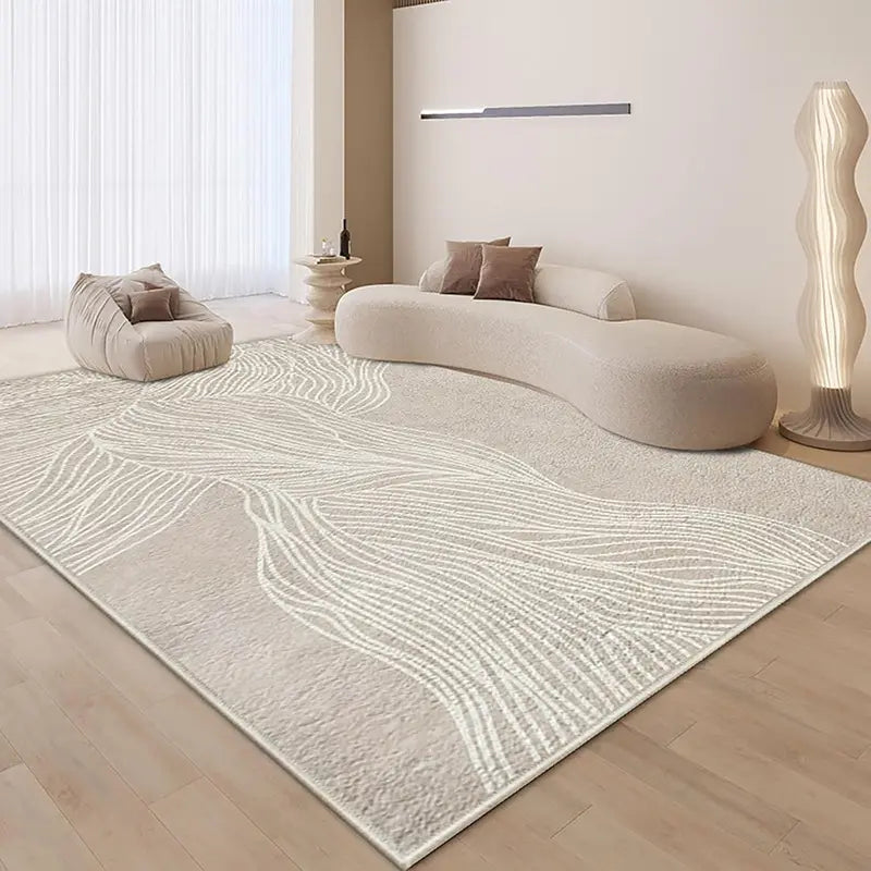 Winter Warm Non-Slip Carpet for Bedroom & Living Room - Soft Washable Blanket