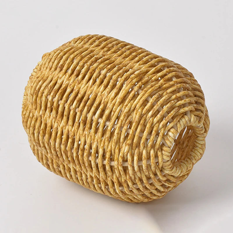 Handwoven Rattan-Style Vase for Flowers & Decor - Indoor Home Accent
