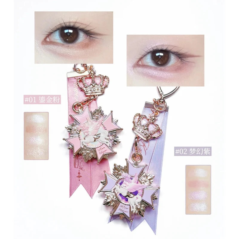 Unicorn Eyeshadow Palette Charm Makeup Accessory Fantasy Cosmetic Bag