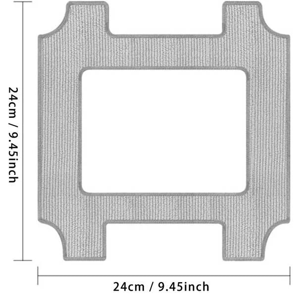 Microfiber Replacement Mop Pads for Window Cleaning Robots - Washable & Reusable
