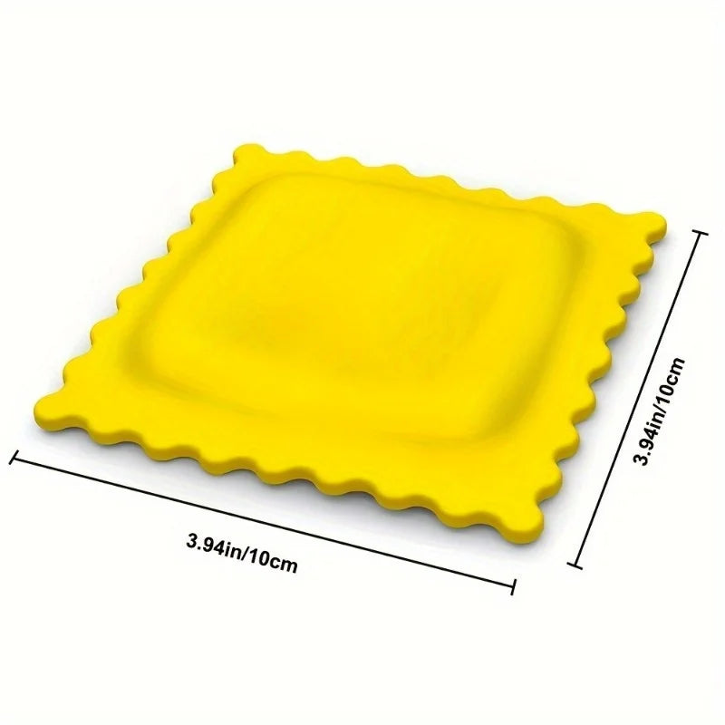 Cartoon Biscuit-Shaped Silicone Soup Spoon Rest - Heat Insulating Kitchen Gadget