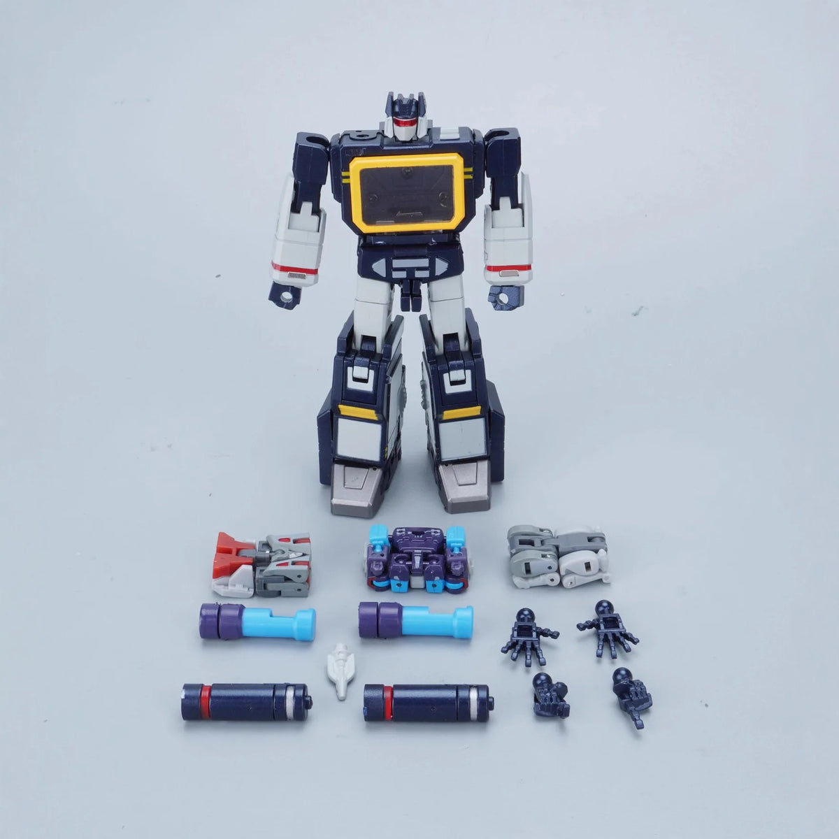 Transformable Action Figure Robot Toy - 11cm Mini Soundwave with Tape Conversion