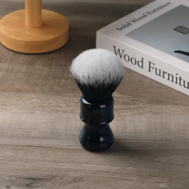 Men's 26MM Synthetic Shaving Brush with Space Color Handle - Tuxedo Style