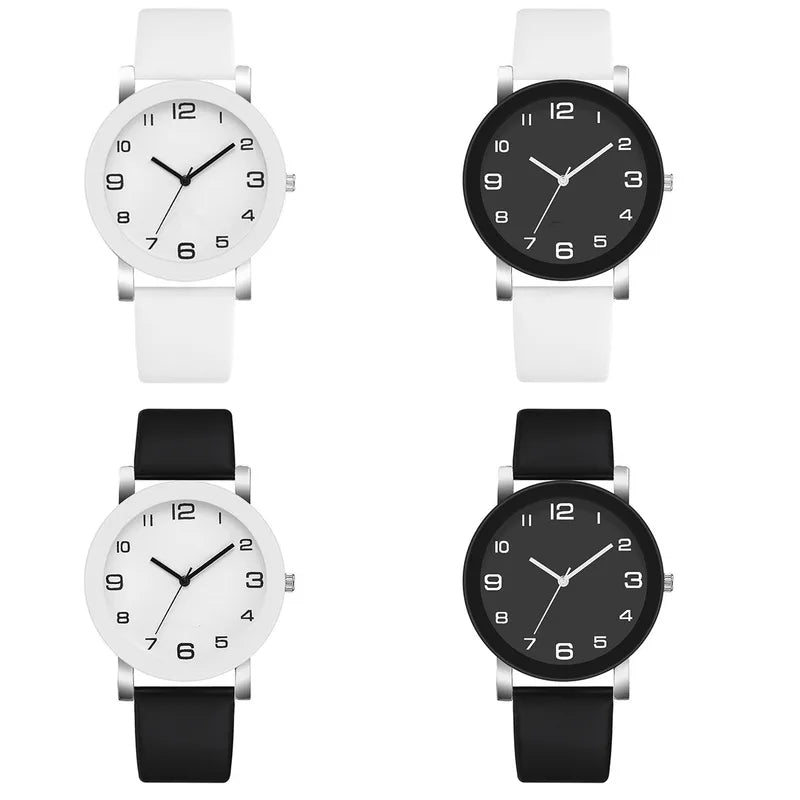 Luxury Men’s Quartz Leather Watch with Round Dial - Casual Business Wristwatch