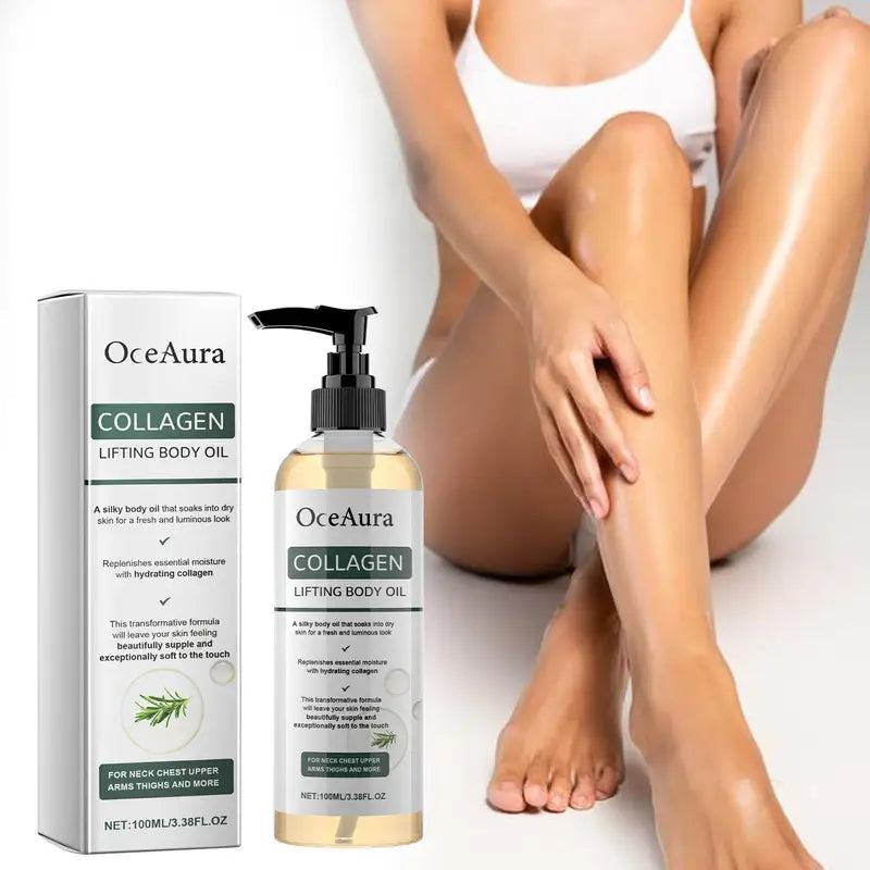 Collagen Body Oil for Skin Tightening & Moisturizing - Non-Greasy, 100ml