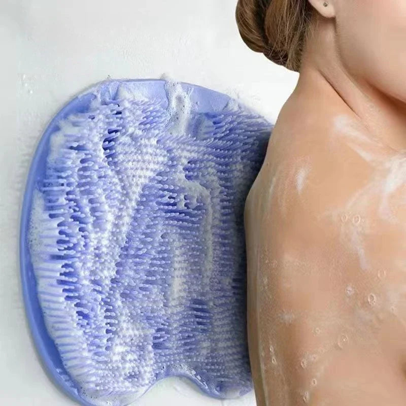 Silicone Shower Mat Non-slip Foot Bath Exfoliating Foot Pad with Sucker