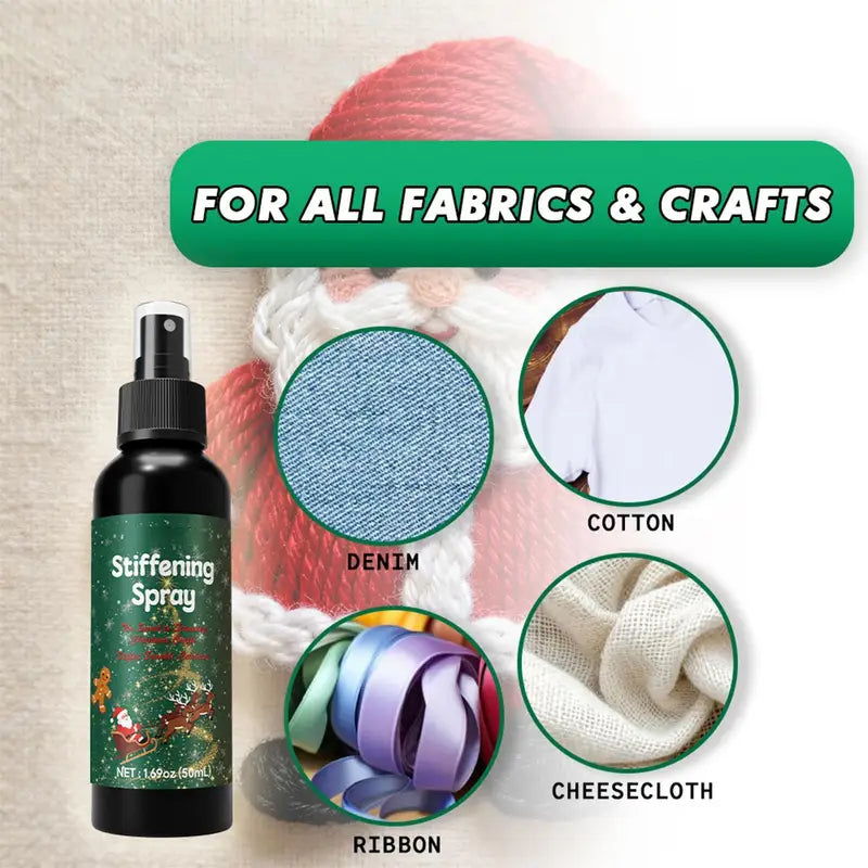 Fabric Stiffener Spray 120ml Quick Drying Craft Textile Reinforcement for Felt and Leather
