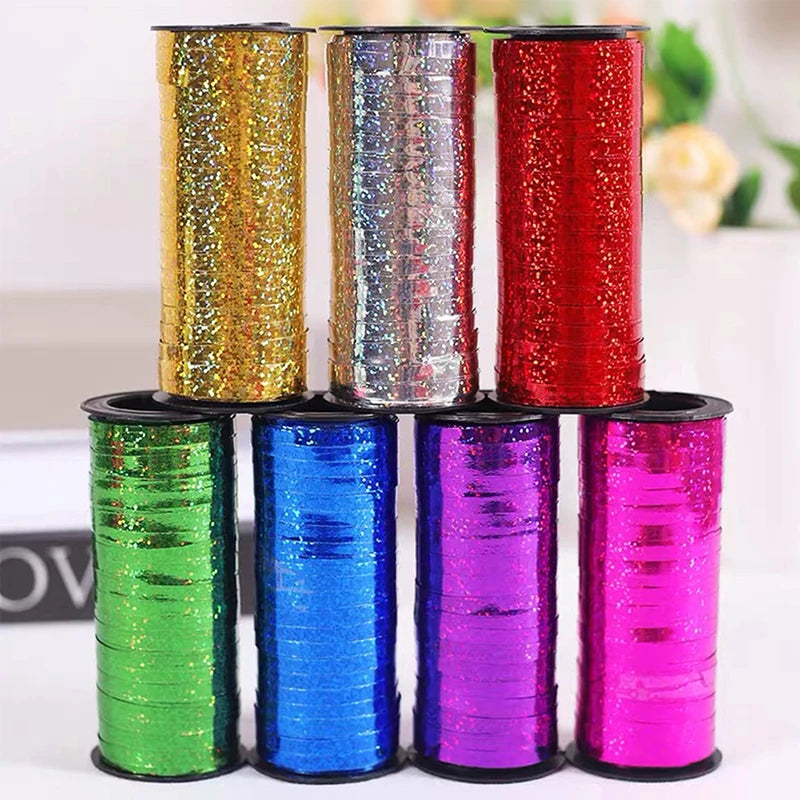 100-Yard Glitter Curling Ribbons for Gift Wrapping Party Decorations