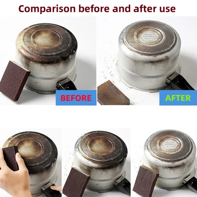 Magic Sponge Eraser Cleaning Brush for Kitchen and Stove Top - Emery & Silicone Carbide