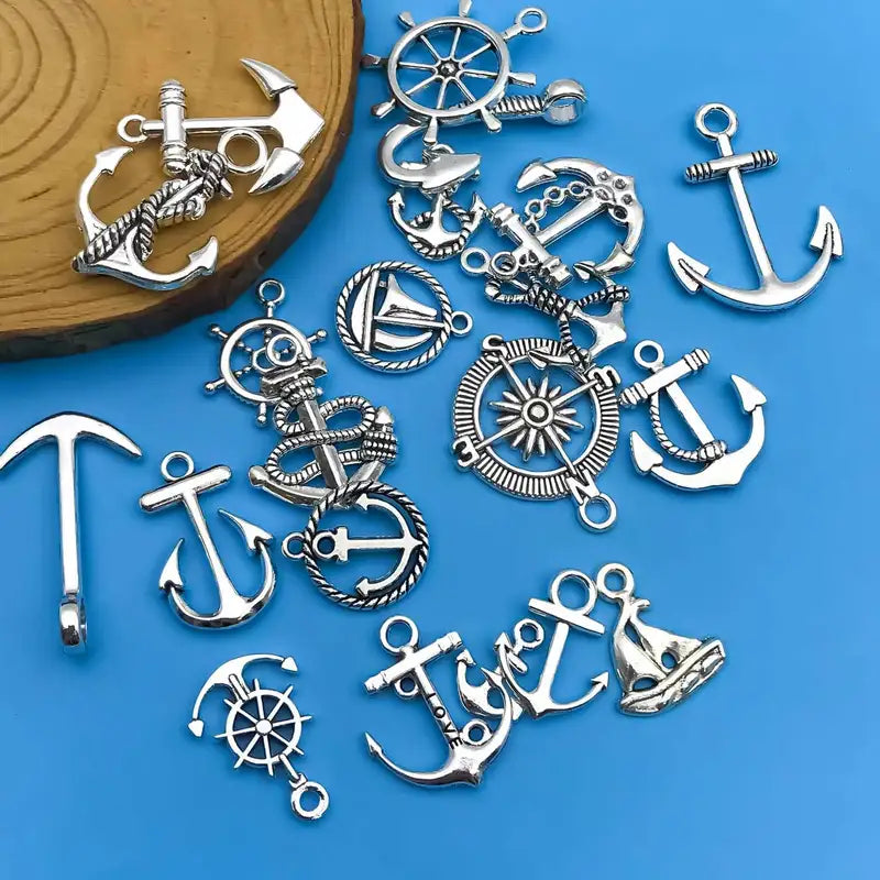 20pcs Zinc Alloy Anchor Charms for DIY Jewelry Necklace Bracelet Earring Making