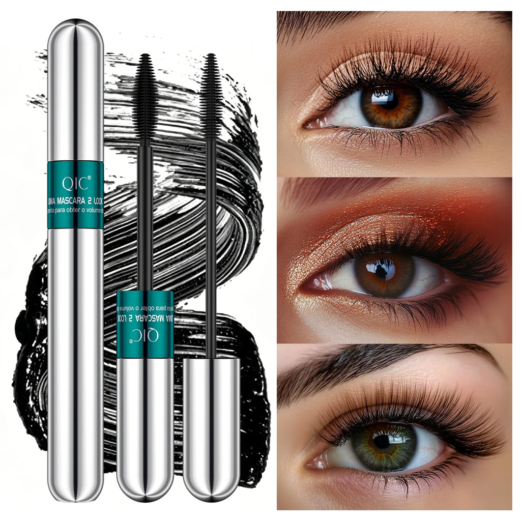 Dual Effect Waterproof Mascara 4D Lash Lengthening & Volumizing Eye Makeup
