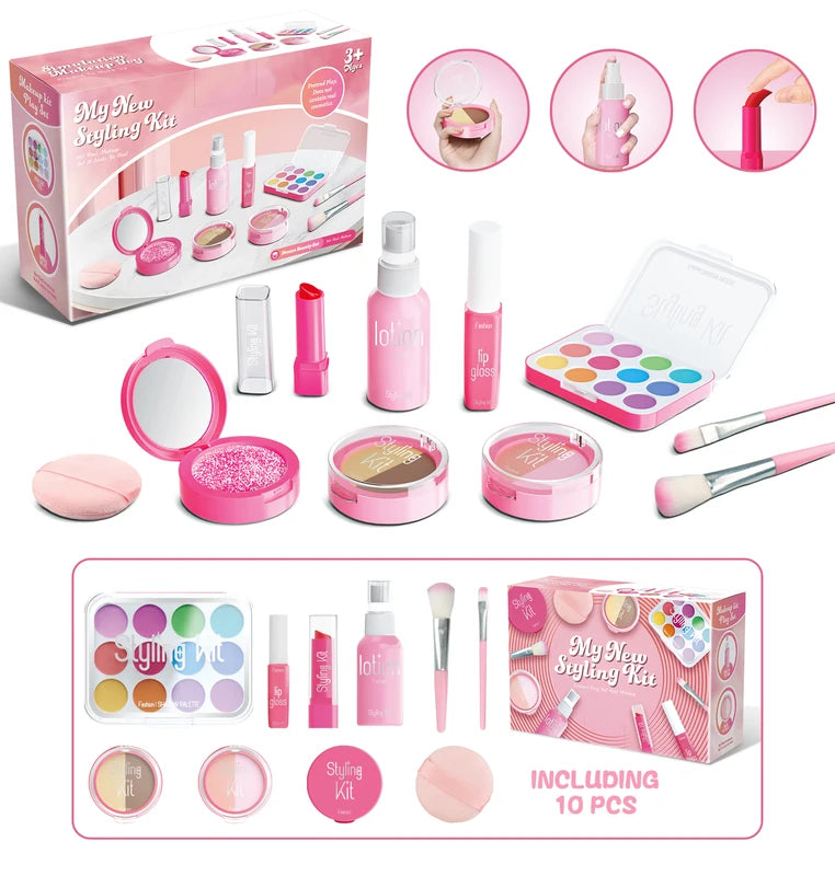 Fake Makeup Set for Girls Play Cosmetics Pretend Makeup Toys - Multiple Colors