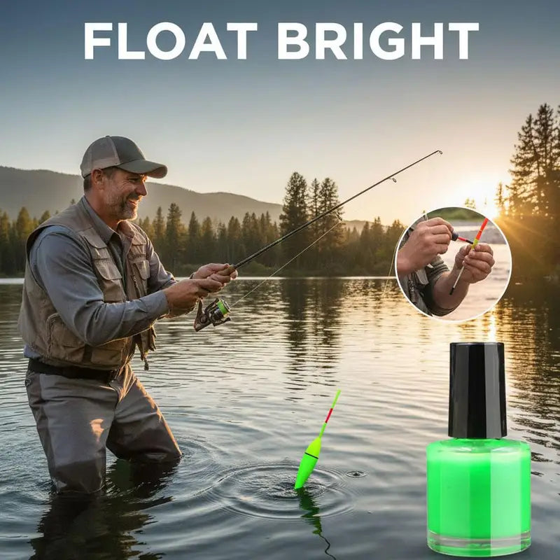 Fluorescent Fishing Float Tip Paint - Waterproof & Fast-Drying for DIY Buoy Repair