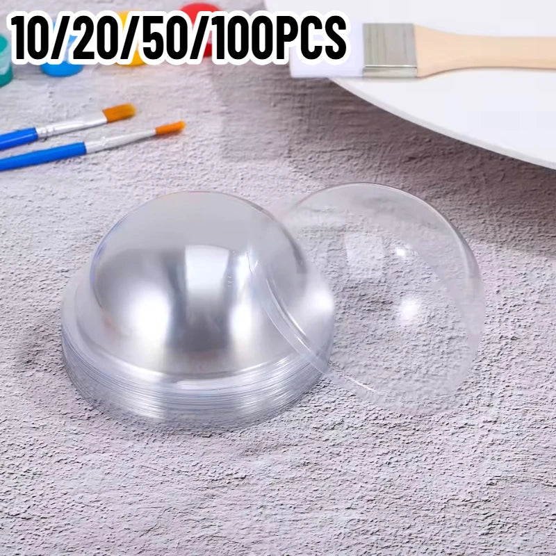 Plastic Hemisphere Cover Set for DIY Candy and Party Gift Packaging - Multiple Colors