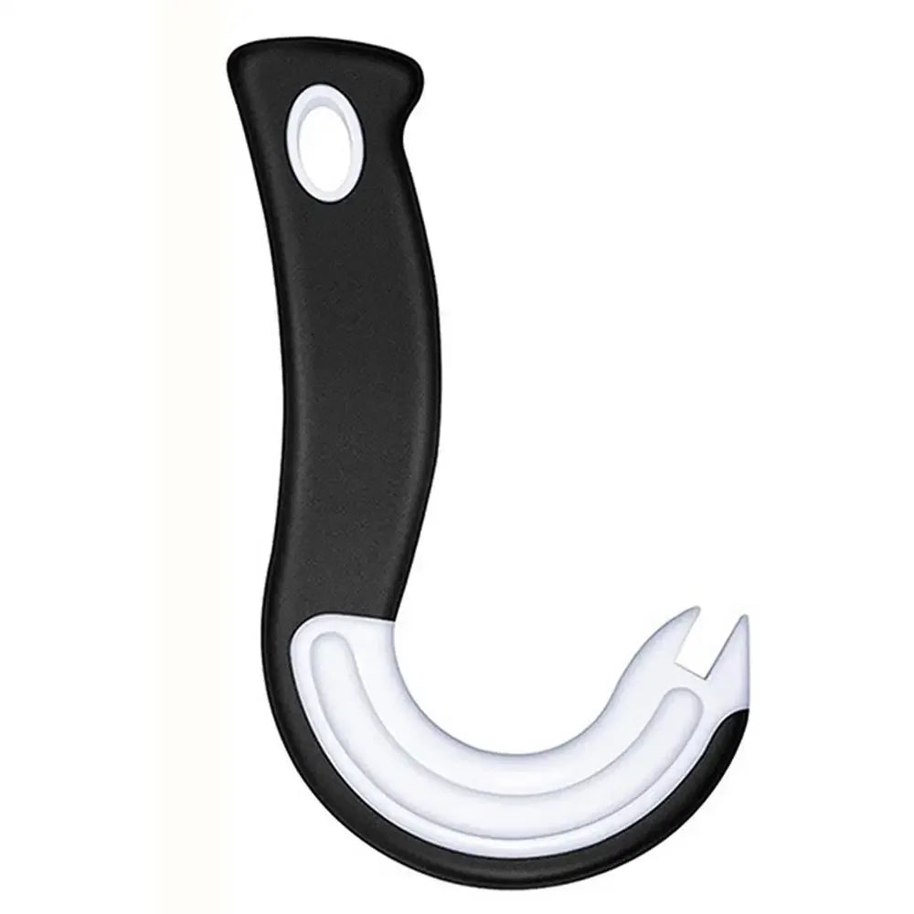 J-Shaped Can & Jar Opener - Non-Slip Grip Kitchen Tool for Cans Bottles