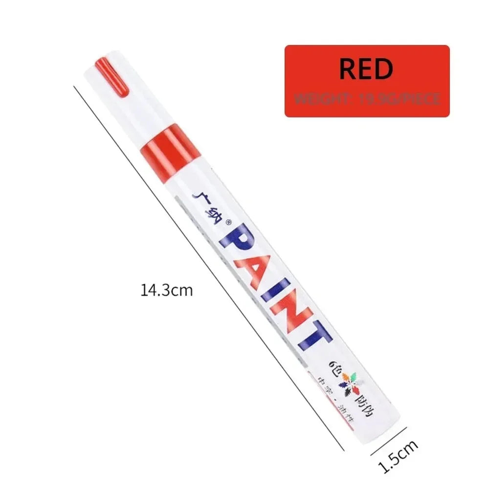 Waterproof Oil-Based Paint Pen Set - Quick Dry & Permanent Markers for Car Tyres
