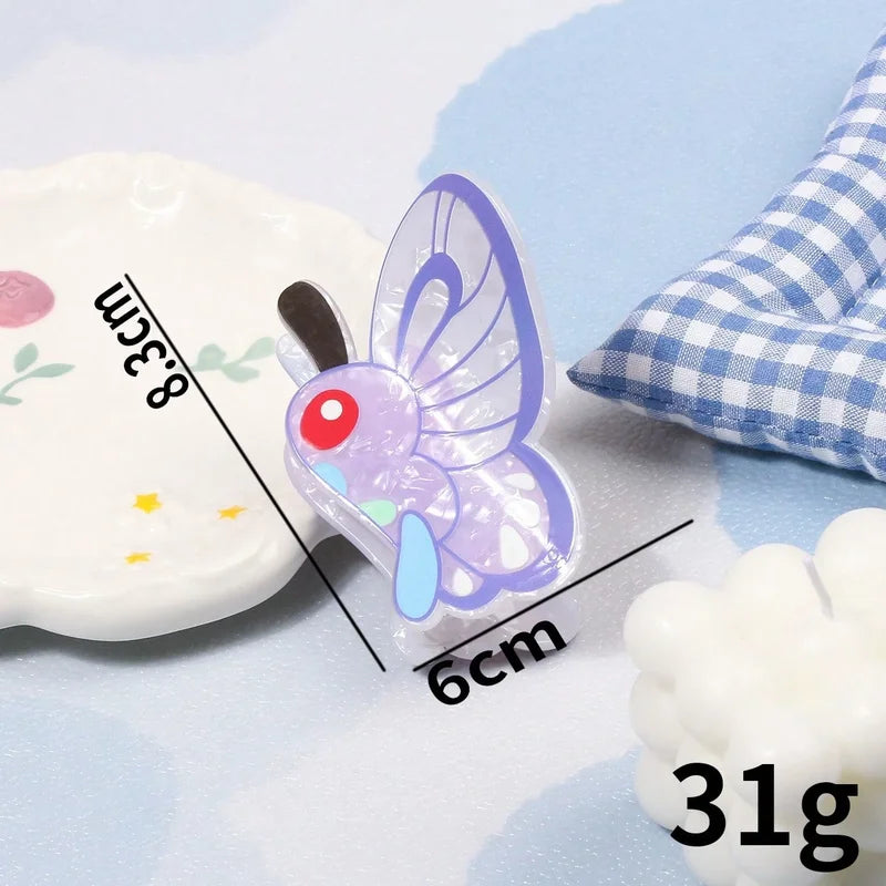 Cartoon Anime Butterfly Hair Claw Clips for Women & Girls - Valentine Gift