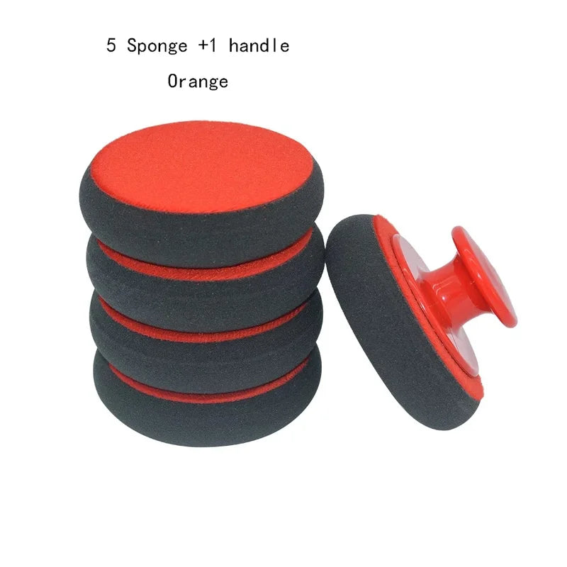 Car Waxing & Polishing Pad Set - Microfiber Sponge for Vehicle Cleaning & Maintenance