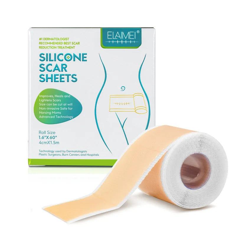 Silicone Scar Sheets 4cm x 150cm Self-Adhesive Waterproof Skin Cover Tape