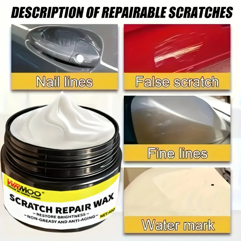 Car Scratch Repair Cream - No-Paint Scratch Remover & Polish for Vehicles