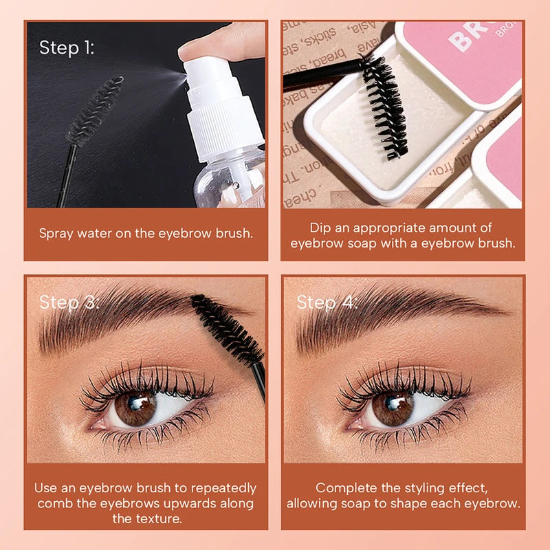 Eyebrow Styling Cream Clear Long-Lasting Wax & Soap for Natural 3D Shape