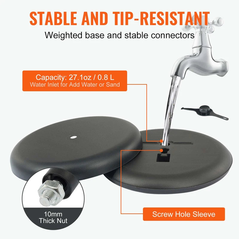 Adjustable Floor Sign Holder for 11x17 Posters - Heavy Duty Indoor Outdoor Display Stand