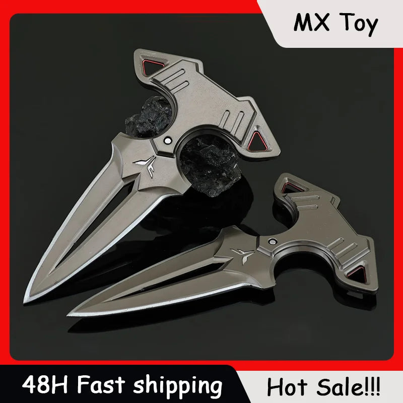 14cm All-Metal Toy Knife Model Craft Ornament for Outdoor Play - Unsharpened