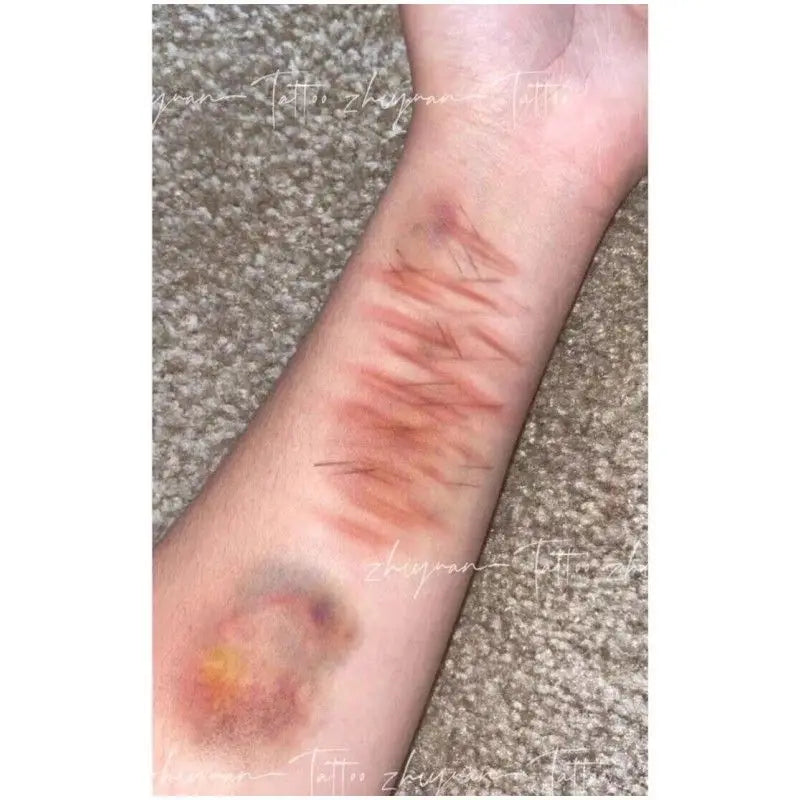 Halloween Wound Bruising Temporary Tattoos for Arm Cosplay Waterproof Fake Tattoo Stickers