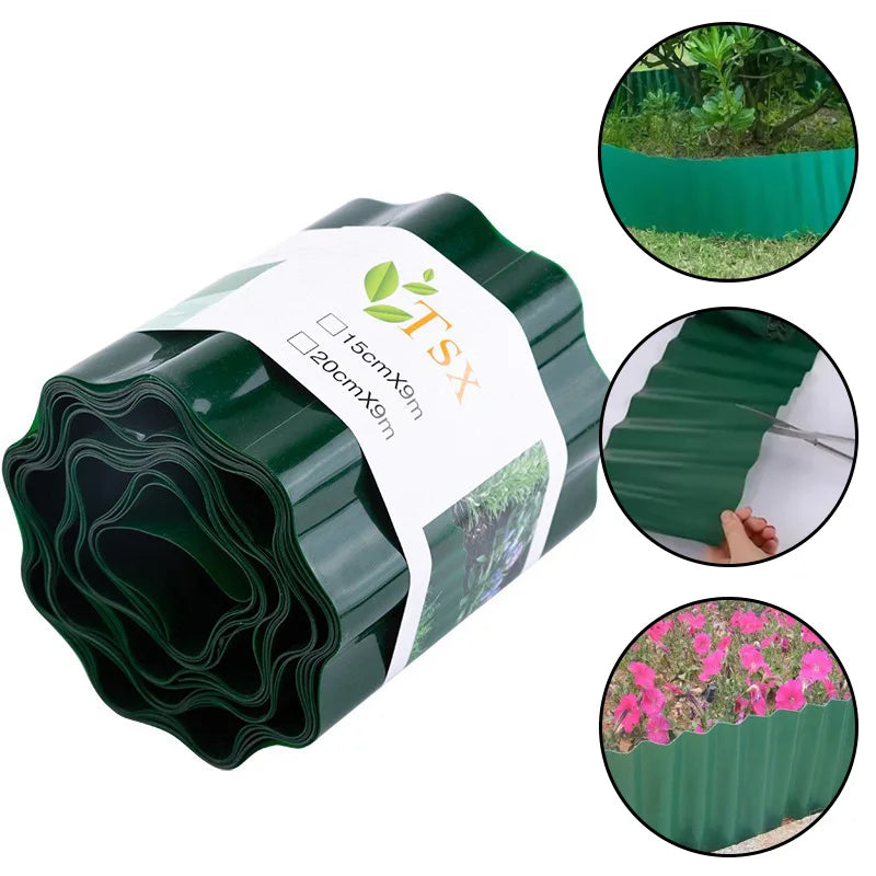 Flexible Garden Lawn Edge Border Fence for Pathways & Landscaping