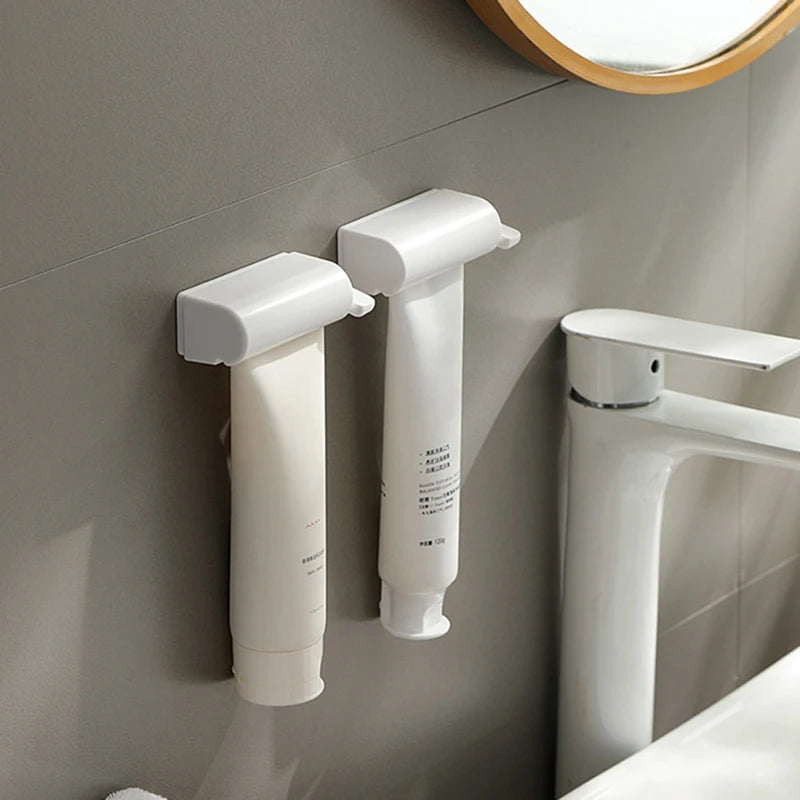 Household Wall-Mount Magnetic Toothpaste Squeezer for Facial Cleanser & Hand Cream