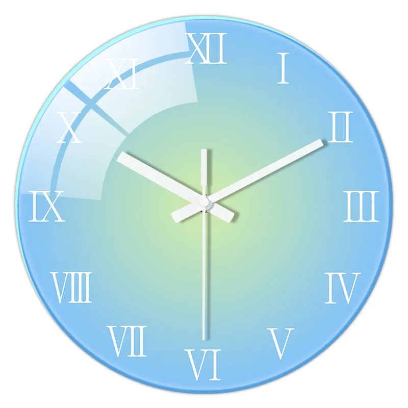 12 Inch Wall Clock for Living Room Bedroom Modern Silent Quartz Clock No Drilling