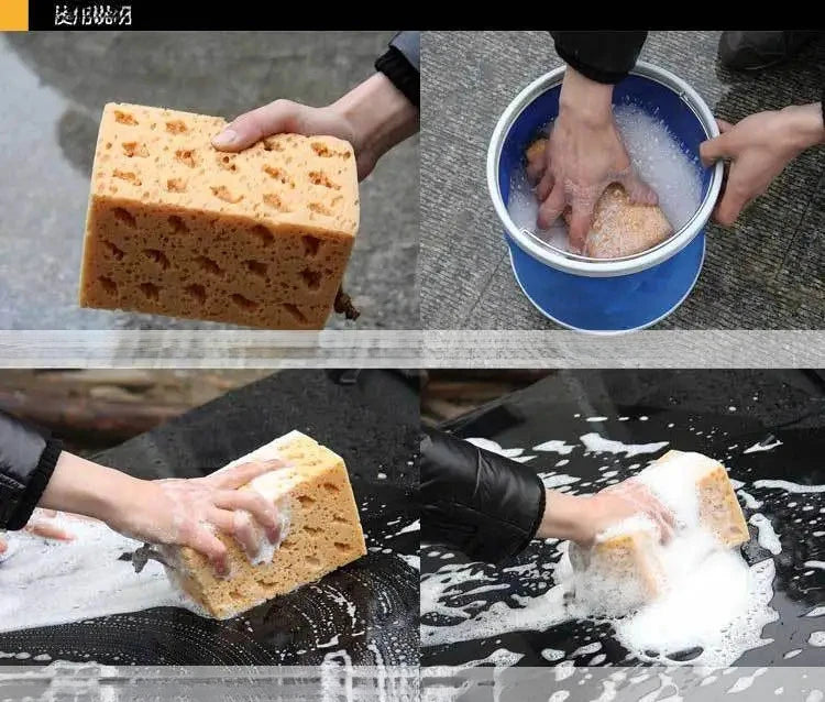Large Honeycomb Car Wash Sponge Block for Vehicle & Home Cleaning