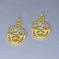 Halloween Charm Pendant Set for Jewelry Making - 3 Pcs Stainless Steel DIY Craft Jewelry Findings