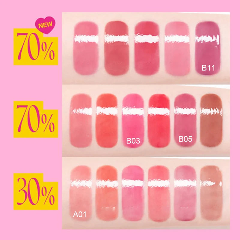 3D Volumizing Lip Gloss - Hydrating, Clear Shine, Non-Sticky, Korean Makeup