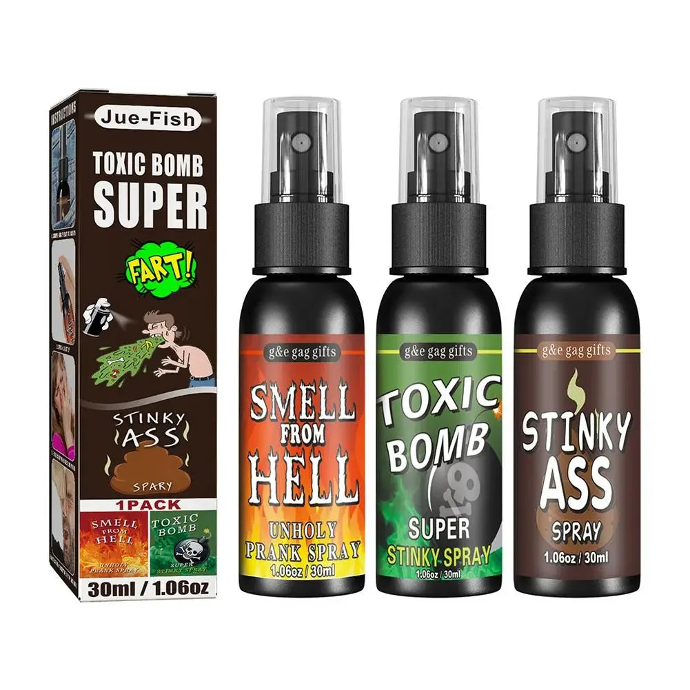 30ml Prank Fart Spray Can - Funny Joke Stink Bomb for Halloween & Parties