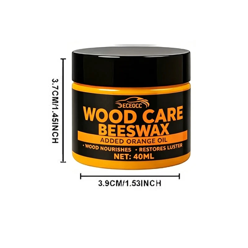 Non-Toxic Wood Polishing Beeswax Kit for Indoor Wooden Furniture - Brightening & Maintenance