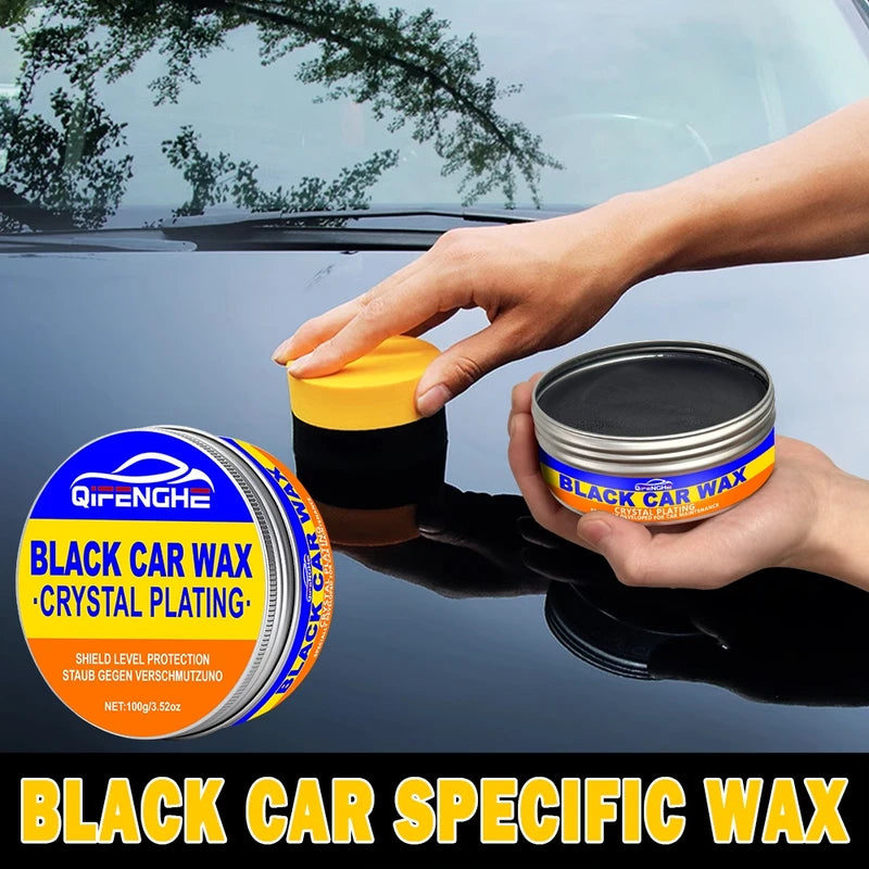 Car Wax with Sponge - Waterproof Hydrophobic Coating for Shine & Protection