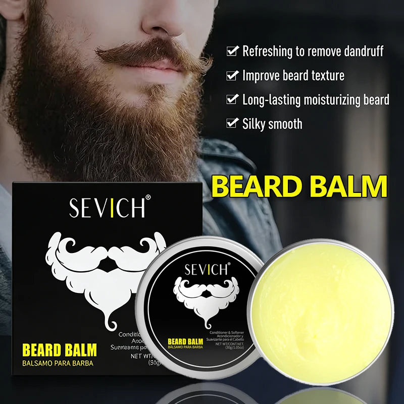 Moisturizing Beard Balm Wax for Styling & Shaping Facial Hair - 30g