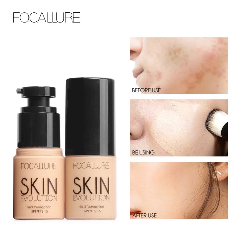 Full Coverage Liquid Foundation Cream with Oil Control & Moisturizing | 30g for Women