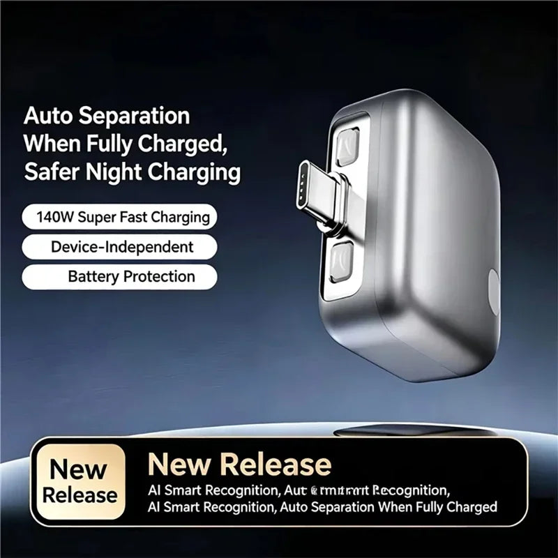Fast Charging Power Adapter with Auto-Disconnect for Type-C Devices