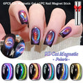 Magnetic Nail Gel Set with UV LED Soak Off 10ml - 6 Colors