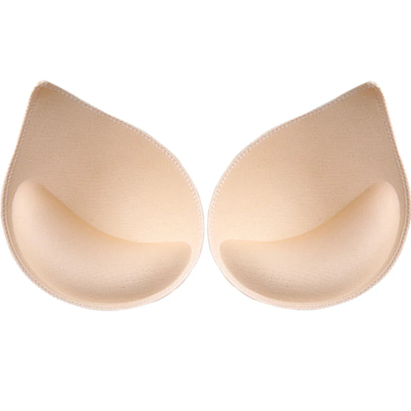 Thick Sponge Bra Pads - Push Up, Removable Inserts for Lingerie & Swimsuits