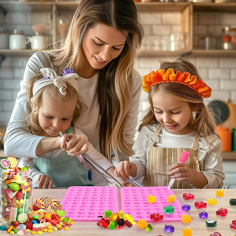 Silicone Fruit Snack Molds for Gummy Candy and Chocolate - BPA Free, Kids Safe