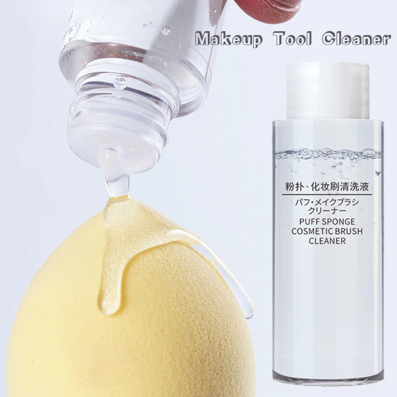 Makeup Brush & Sponge Cleaner Liquid - Gentle 50/80/100ml Makeup Tool Cleaning Solution