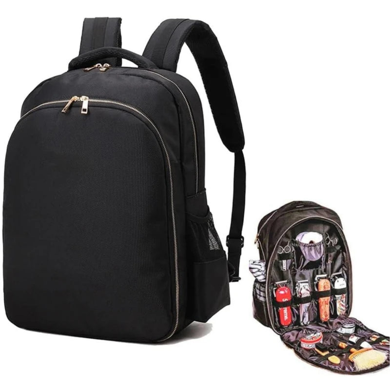 Large Capacity Barber Tools Backpack with Multiple Compartments for Hairdresser Accessories
